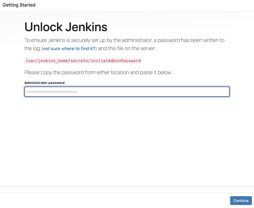 jenkins setup