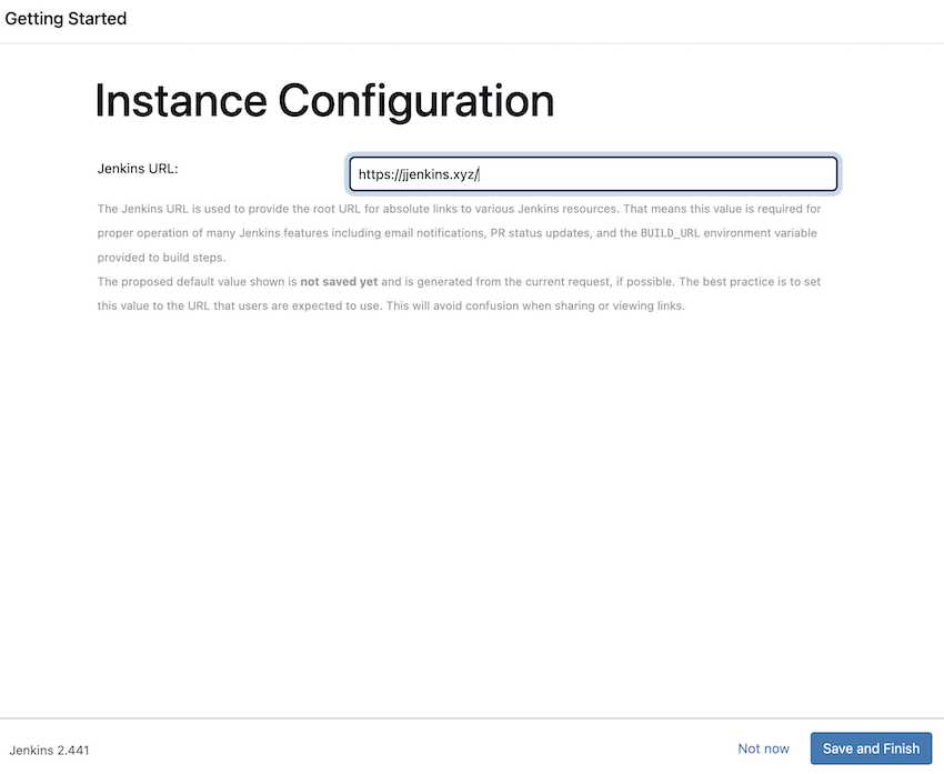 jenkins setup