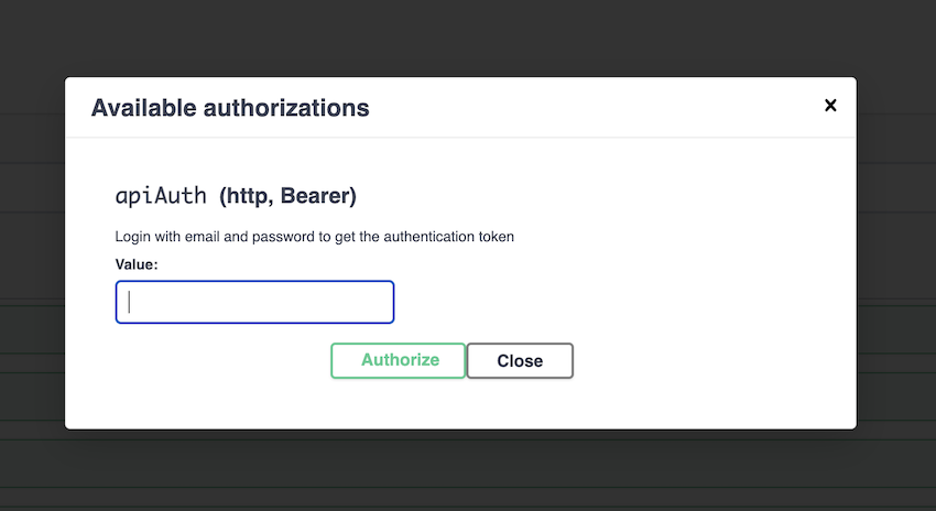 create an authorization